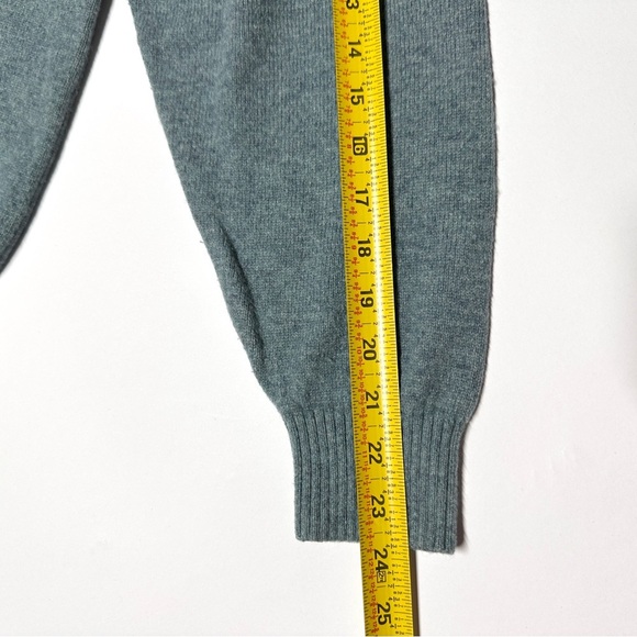 Men L.L. Bean XXL Lambswool Nylon Blue Turtleneck Sweater Casual Winter Preppy - Picture 7 of 7